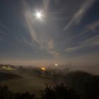 Vollmond, Nebel und Sterne