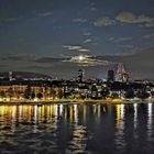 "Vollmond-Spiegelnacht" am Rhein