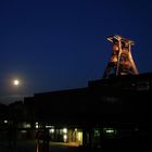 Vollmond über / auf Zollverein