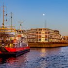 Vollmond über Bremen-Vegesack