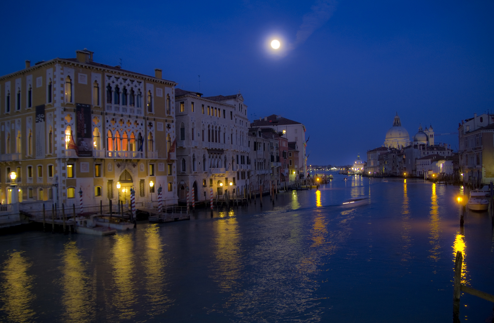 Vollmond über dem Canale Grande