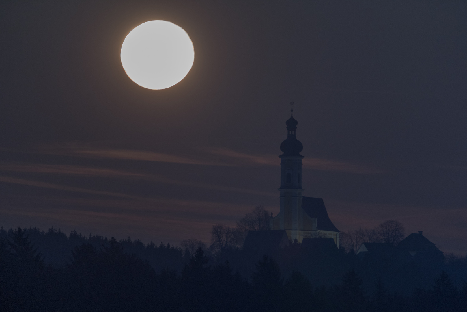 Vollmond über dem Eichlberg