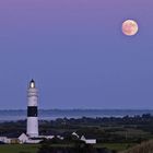 Vollmond über dem Kampener Leuchtturm