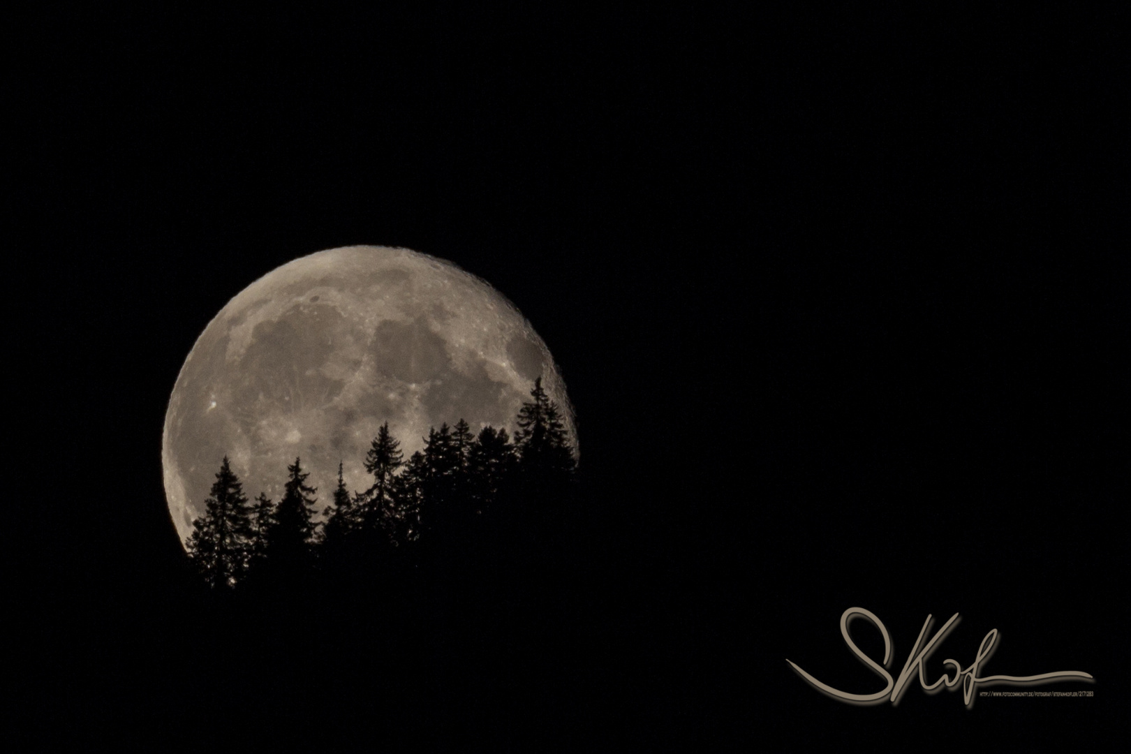 Vollmond über dem Klostertal 1