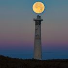 Vollmond über dem Leuchtturm von Morro Jable 