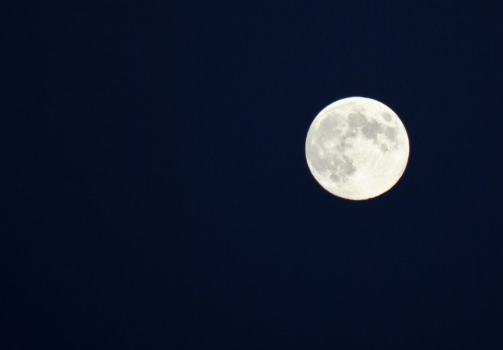 Vollmond über dem (nicht sichtbaren) Grimming