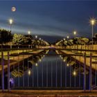 Vollmond über dem Nordkanal ....