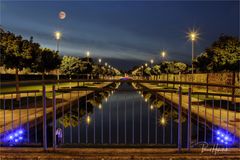 Vollmond über dem Nordkanal ....