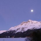 Vollmond über dem Oberengadin