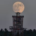 Vollmond über dem Schömberger Aussichtsturm " Himmelsglück "