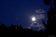 Vollmond über dem Siebengebirge