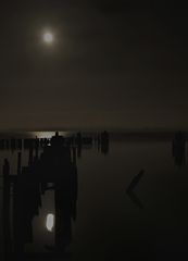 Vollmond über dem Strelasund