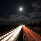 Vollmond über der A2