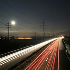 Vollmond über der Autobahn