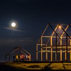 Vollmond über der Halde Norddeutschland