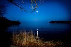 Vollmond über der Mainau