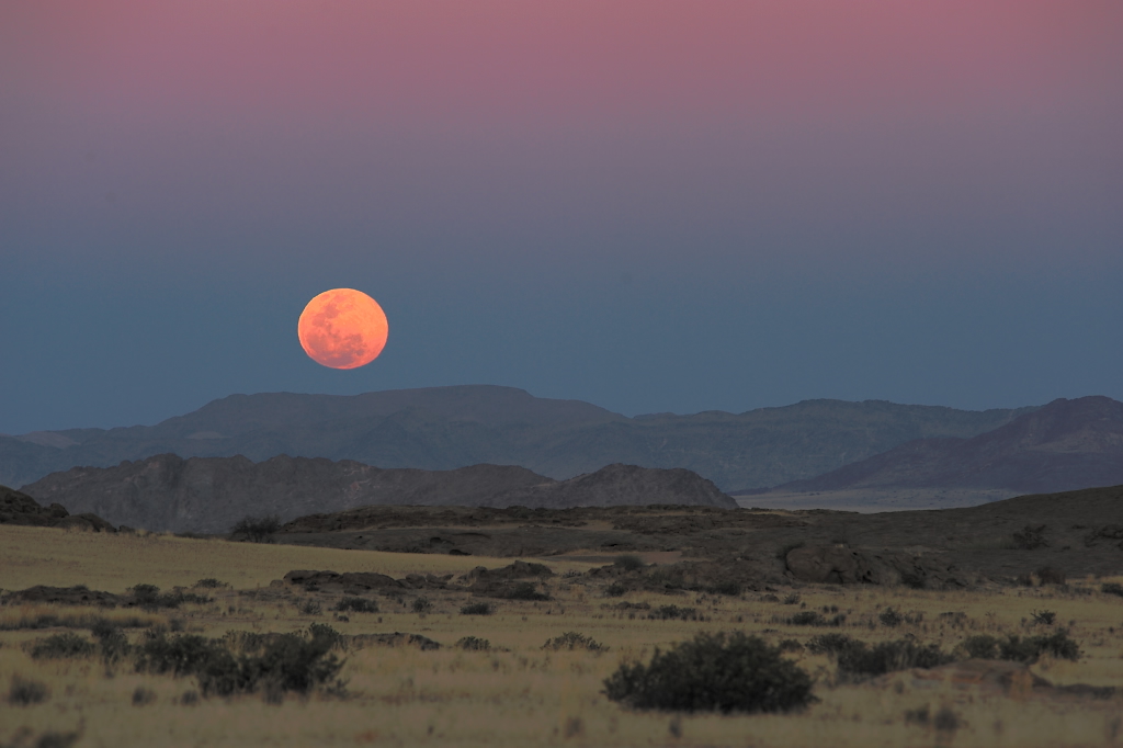 Vollmond über der Namib Full Moon over the Namib