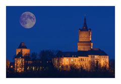 Vollmond über der Schwanenburg Kleve