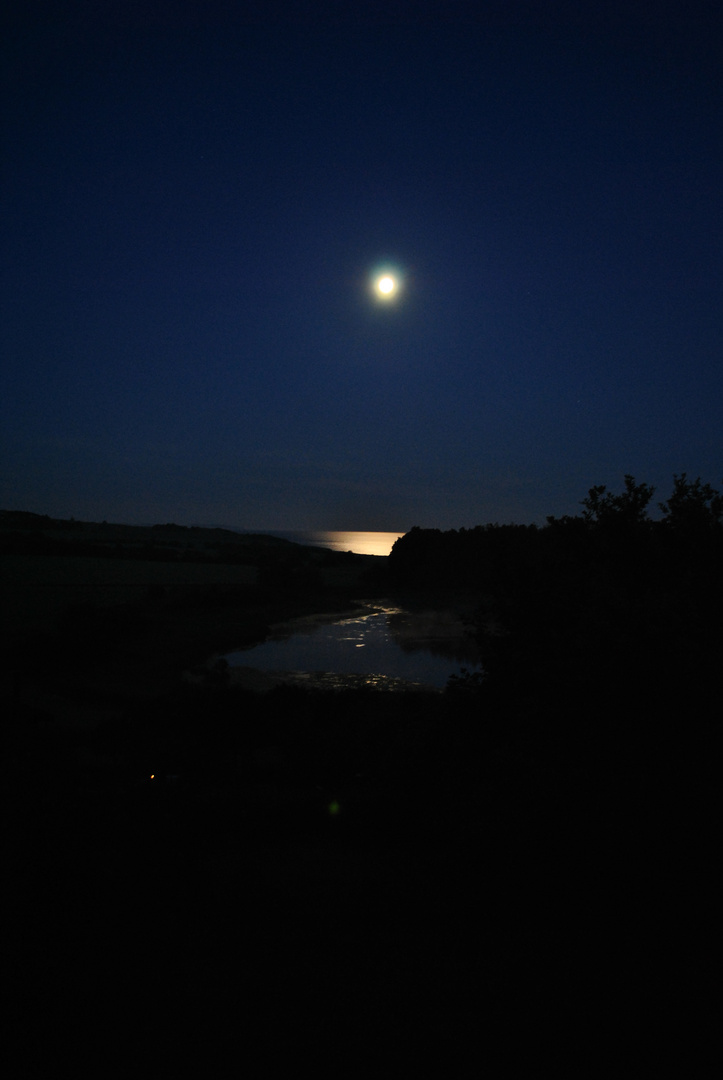 Vollmond über der See