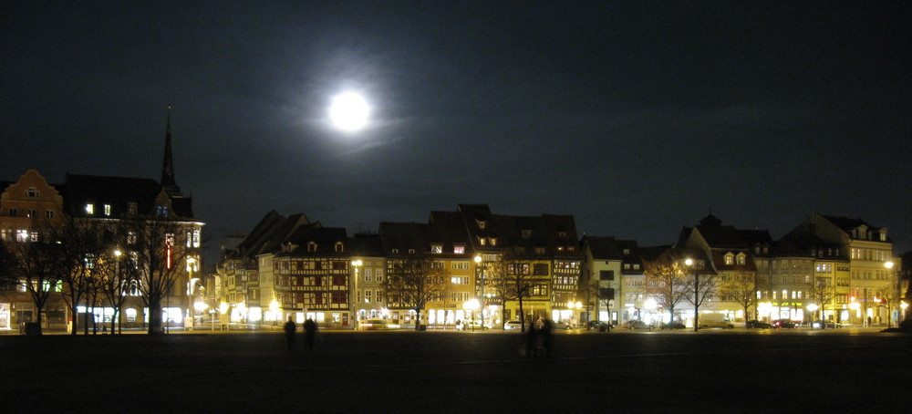 Vollmond über Erfurt