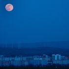 Vollmond über Erfurt (Thüringen)