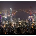 Vollmond über Hongkong