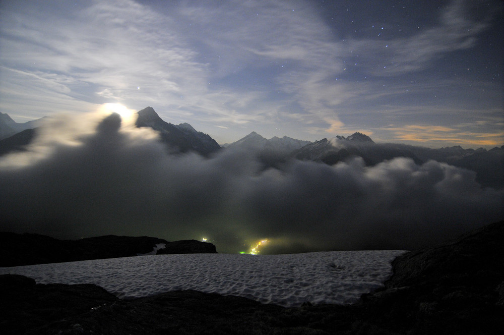 Vollmond über Maloja von Patrick Lenniger