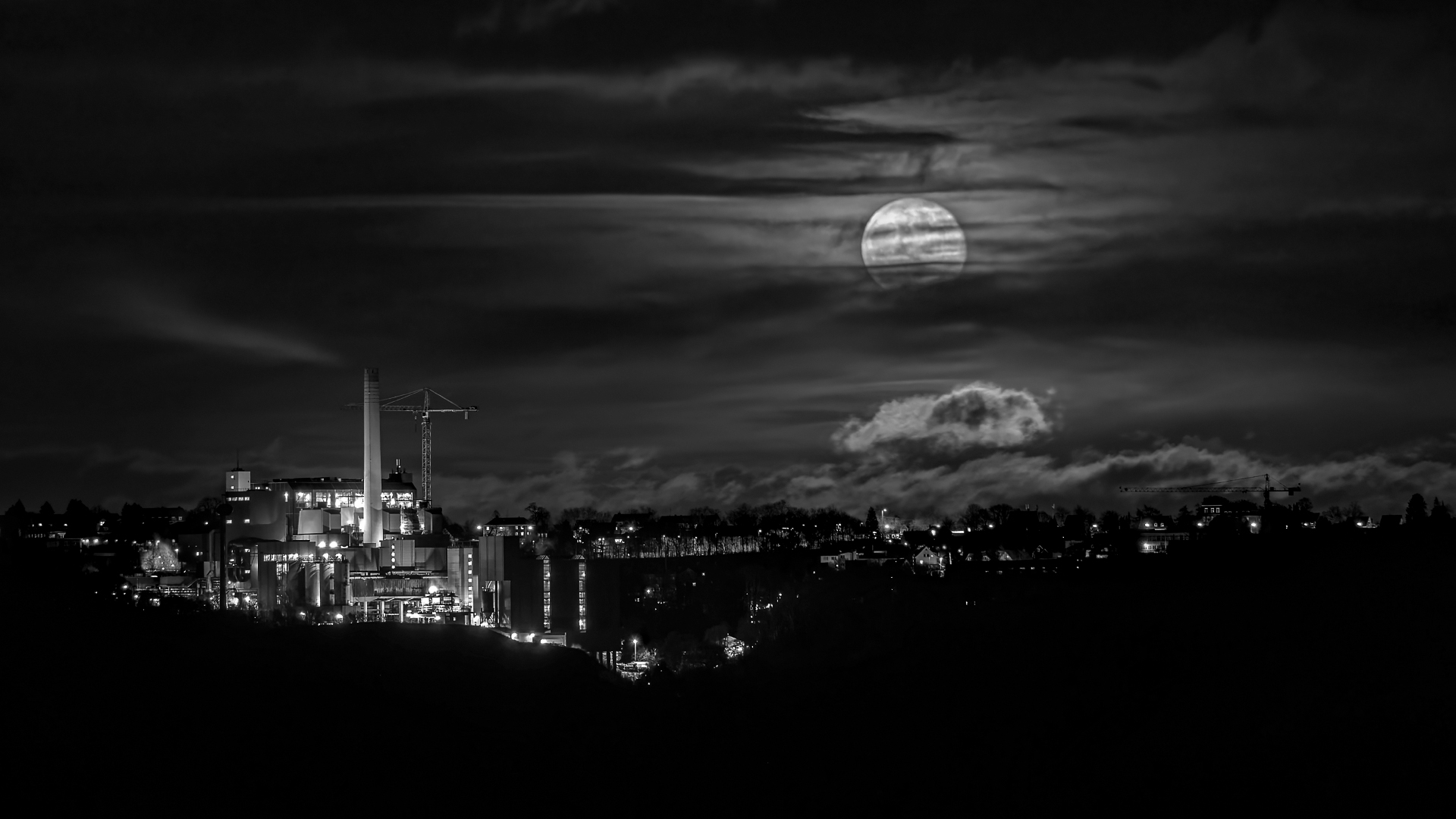 Vollmond über Wuppertal