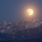 Vollmond überm Ammergebirge