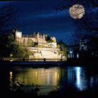 Vollmond über`m Bernburger Schloss