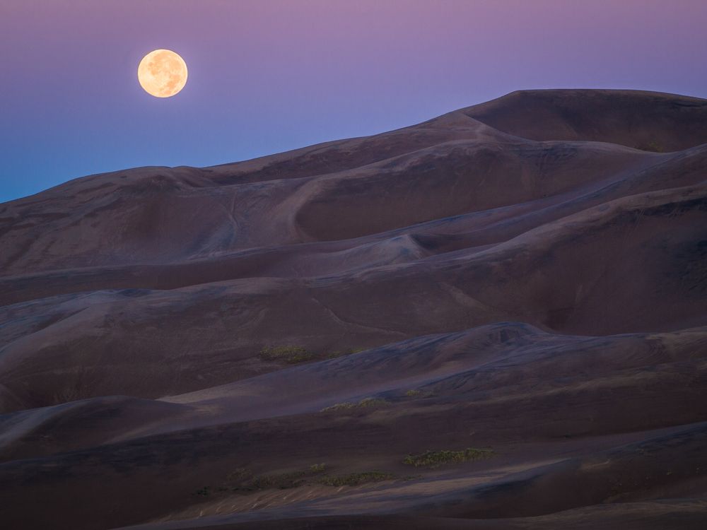 Vollmond und Dünen