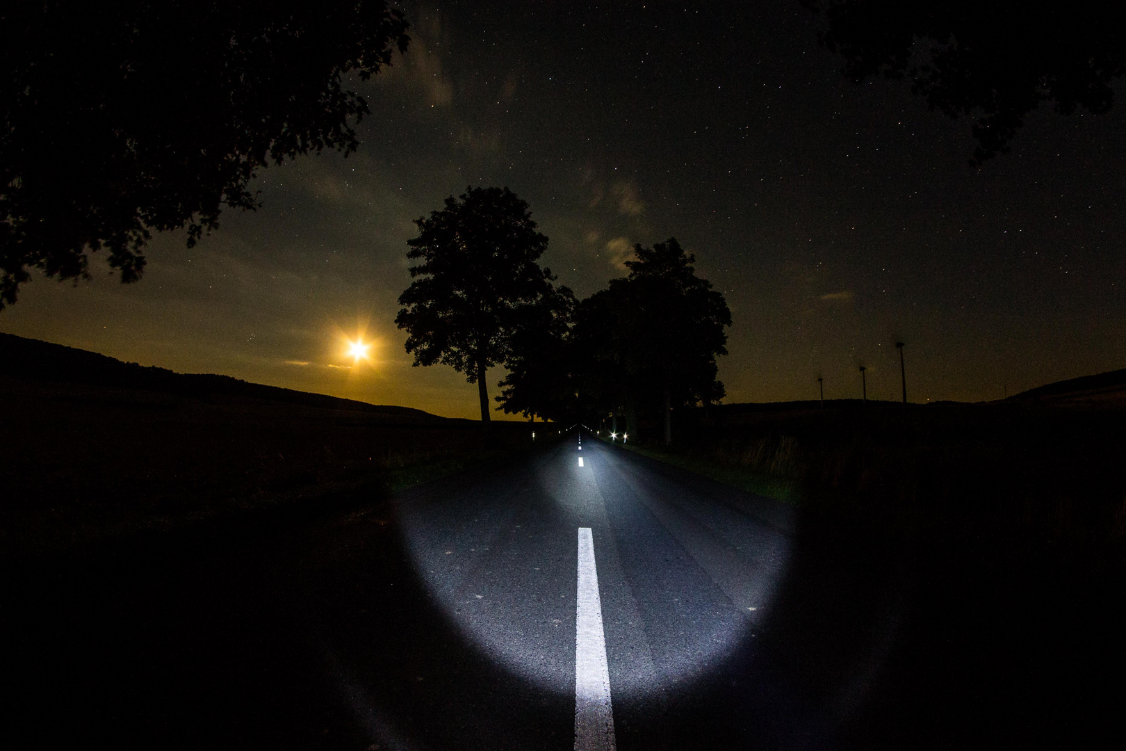 Vollmond und Lichtspiel