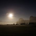 "Vollmond und Nebel über dem Kulzer Moos"