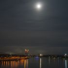 Vollmond von der Kennedybrücke