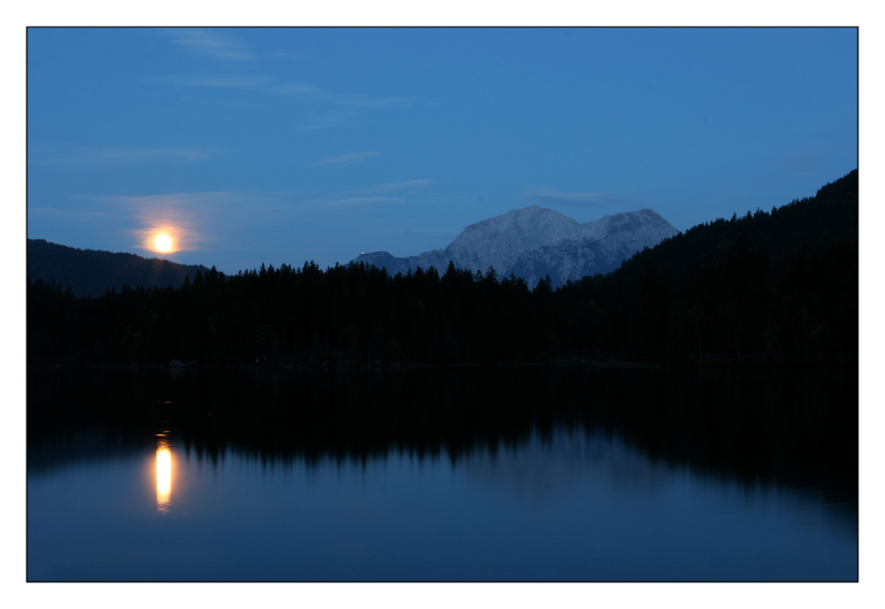 Vollmondabend am Hintersee