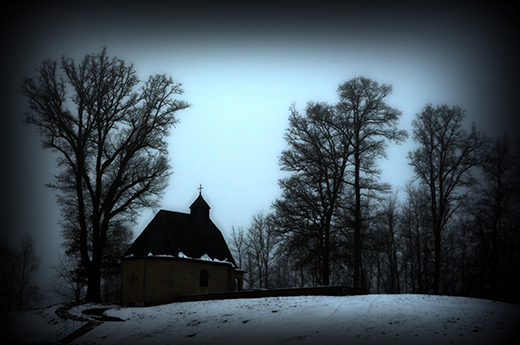 Vollmondnacht an der Imsbach Kapelle