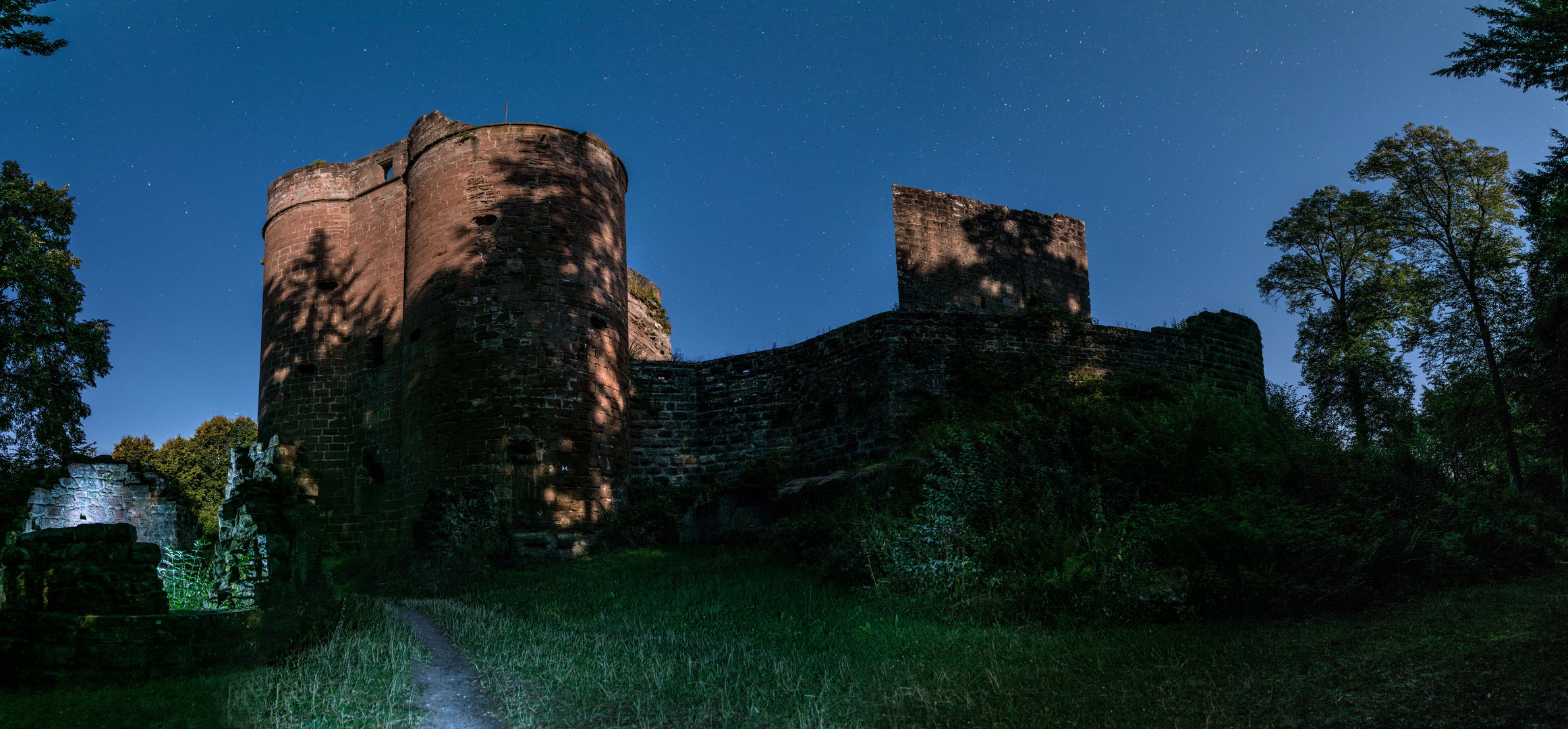 Vollmondnacht an der Ruine Neudahn