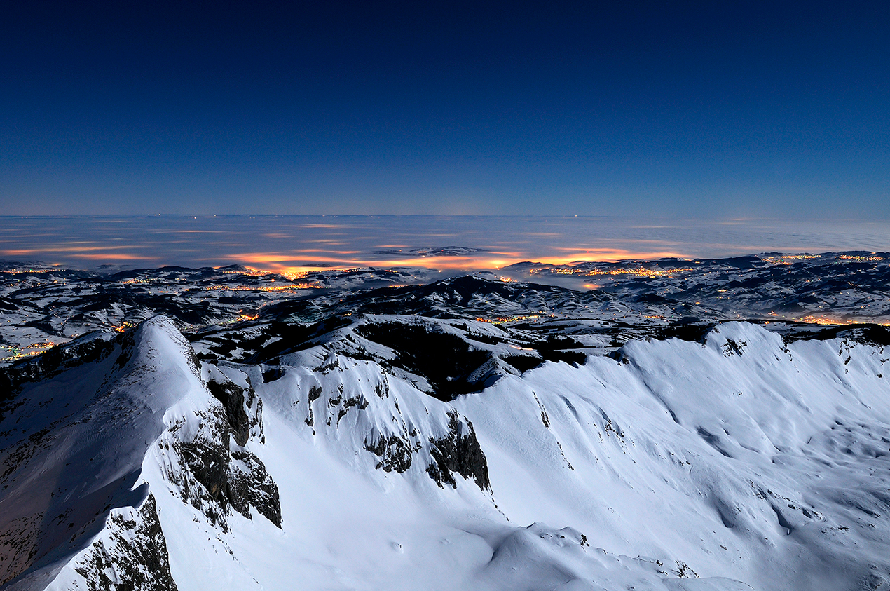 Vollmondnacht auf dem Säntis