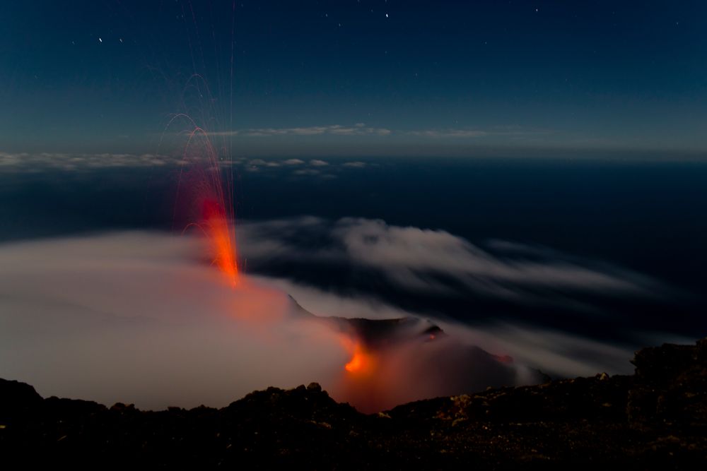 Vollmondnacht auf dem Stromboli