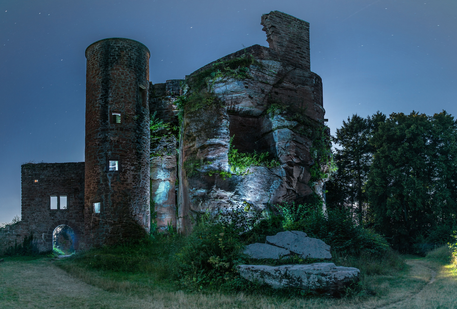 Vollmondnacht auf der Ruine Neudahn