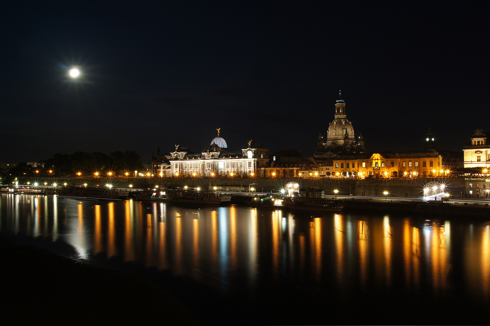 Vollmondnacht in Dresden