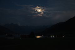 Vollmondstimmung am Sihlsee