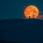 Vollmonduntergang am Brocken