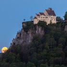 Vollmonduntergang an der Burg Werenwag