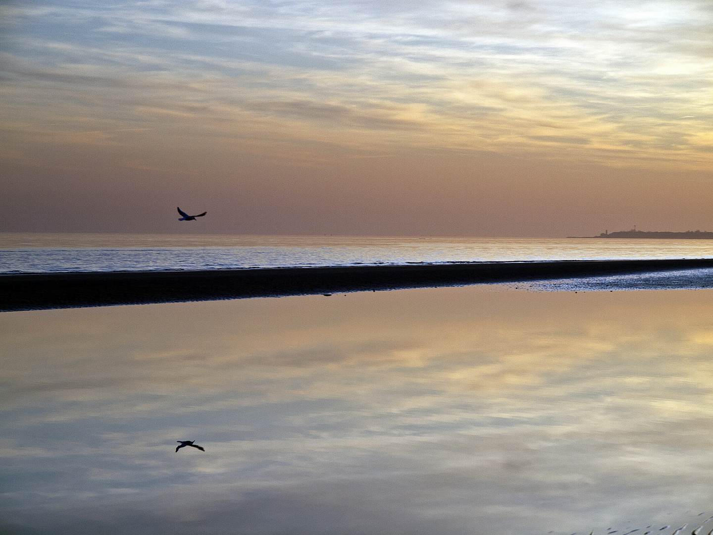 Volo al tramonto