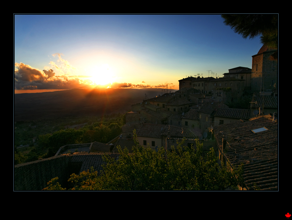 Volterra sunset