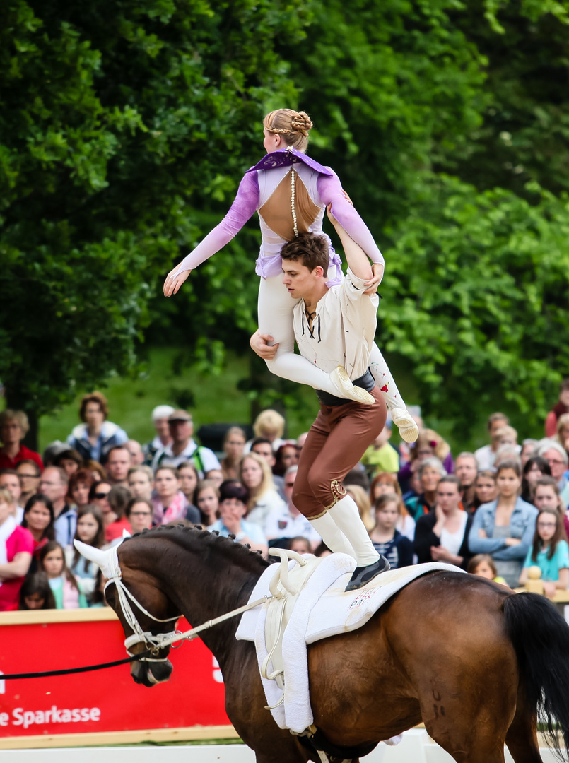 Voltigieren Pfingstturnier 2015 Wiesbaden - Gera Grün, Justin Van Gerven