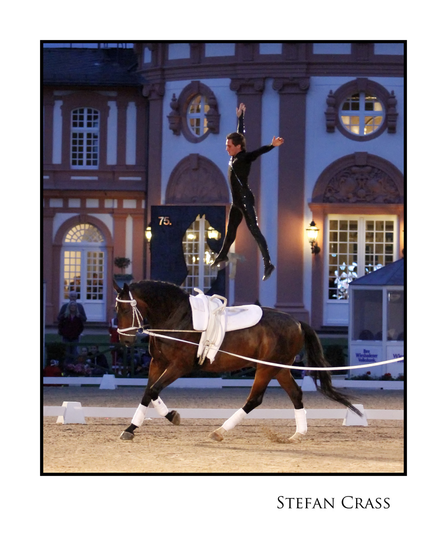 Voltigieren - Torben Hoppe mit dem Pferd Rubyen