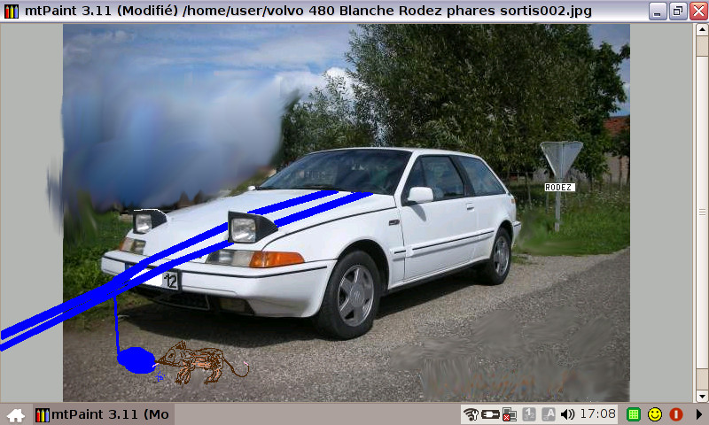 volvo 480 bandes bleus ...