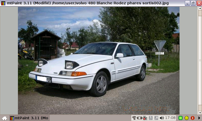 volvo 480 blanche